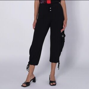 Red Coral Capri Pants